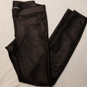 Express faux leather leggings